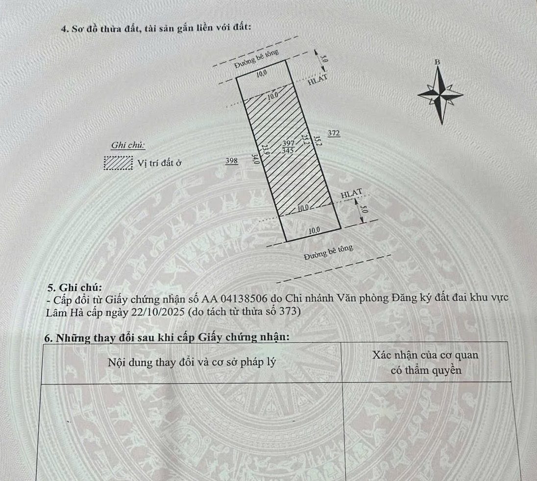 Đất 345m² 2 mặt tiền Nam Ban - ảnh 3