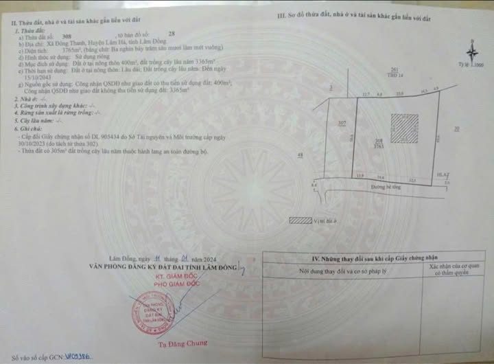 Đất 3.700m² mặt tiền 61m Nam Ban